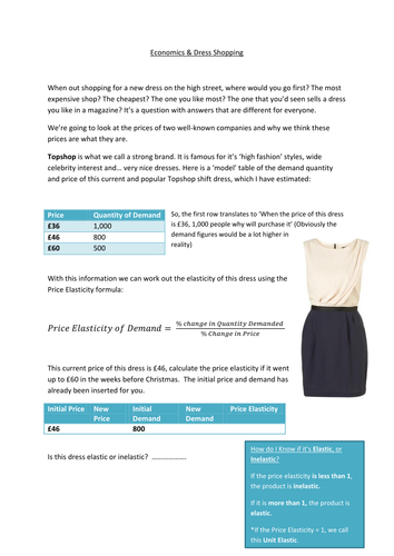 Make Your Own Elasticity Problem with Sample