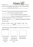 Diffusion summary by PinkHelen - Teaching Resources - Tes