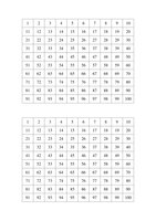 Missing numbers on 100 square by s0402433 - UK Teaching Resources - TES