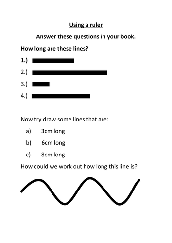 Using a ruler | Teaching Resources