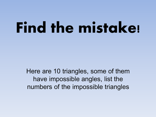 wrong answers triangles.pptx