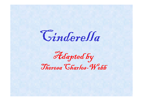 Story of Cinderella | Teaching Resources