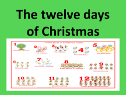 Twelve Days Of Christmas Ppt Teaching Resources