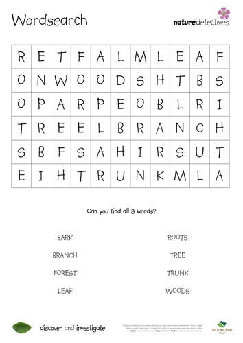 word searches teaching resources