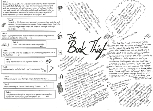 'The Book Thief' activities | Teaching Resources