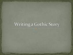 gothic fiction creative writing