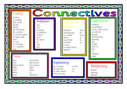 Connectives   TES time   UK by worksheet 4 Teaching connectives year nahall  Resources mat