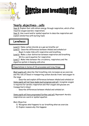 Exercise and breathing rate | Teaching Resources