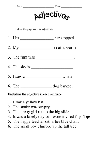 Worksheets Year 3 English Worksheets jolly grammar activities and worksheets by mazza84 teaching adjectives doc