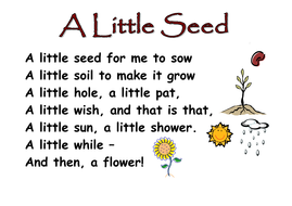 Themed Poems KS1- seeds and plants | Teaching Resources