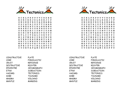 volcanoes wordsearch teaching resources