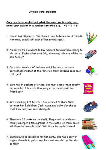 division reasoning and problem solving year 2