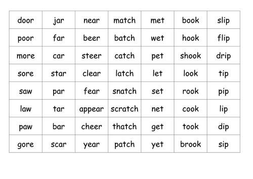 Rhyming game Teaching Resources