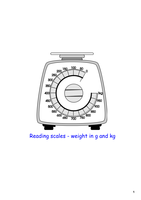 Reading Scales - weight in g and kg Worksheet by lynreb - UK Teaching