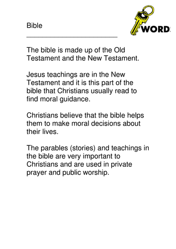 christianity-key-words-and-teachings-teaching-resources