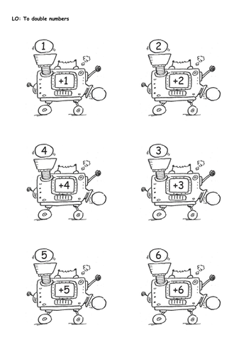 doubling and halving machines teaching resources