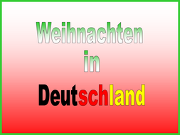 Weihnachten In Deutschland Teaching Resources