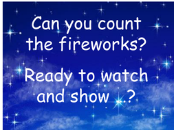 Fireworks counting activity | Teaching Resources