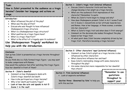 Higher english romeo and juliet essay plans picture