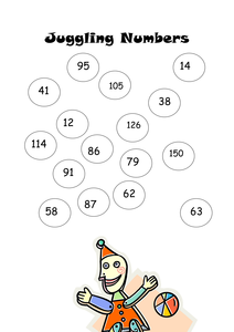 juggling worksheet number and Tens Juggling Adding  Subtracting Numbers by