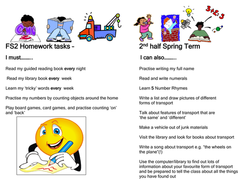 Eyfs home learning picture