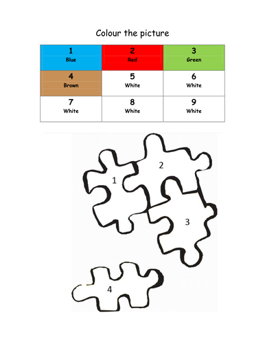 Colour by Numbers worksheets | Teaching Resources