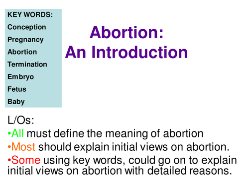 abortion essay introduction brainly