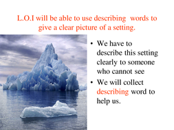 Writing a setting. The Iceberg | Teaching Resources