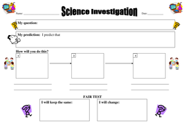Worksheet for planning fair tests by pwilloughby3 - Teaching Resources