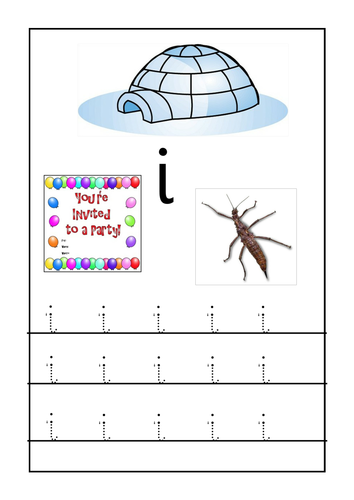 Letters and Sounds Phonics 'i' | Teaching Resources