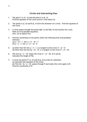 Circles Worksheet | Teaching Resources