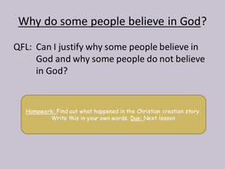 Our World - why do people believe in God? Teaching Resources