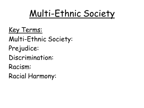 essay about racial harmony