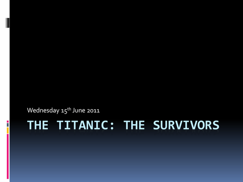 Creative Writing: The Titanic