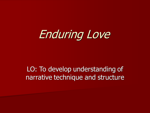 book review of enduring love