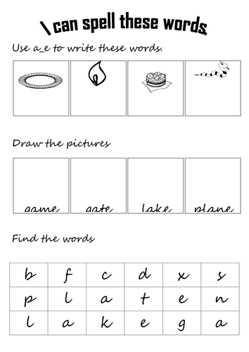 a_e words | Teaching Resources