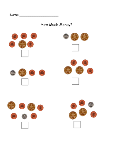 recognising and adding coin teaching resources