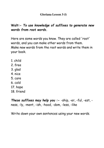 Adding suffix worksheets by lawood0 - UK Teaching Resources - TES