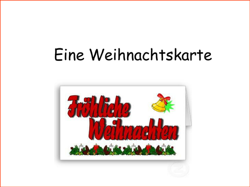 German Christmas cards | Teaching Resources