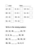 Dividing by 8 worksheet | Teaching Resources