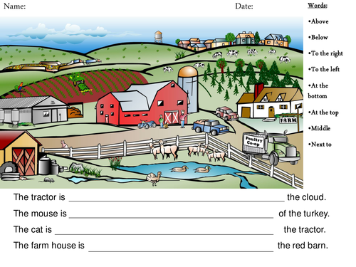 Direction worksheets | Teaching Resources