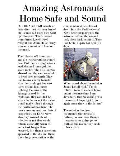 Example of newspaper report ks2 - pdfeports220.web.fc2.com