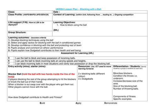 Dodgeball by andymotch - Teaching Resources - TES