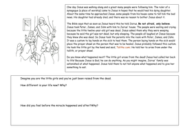 Raising of Jairus #39 daughter worksheet Teaching Resources