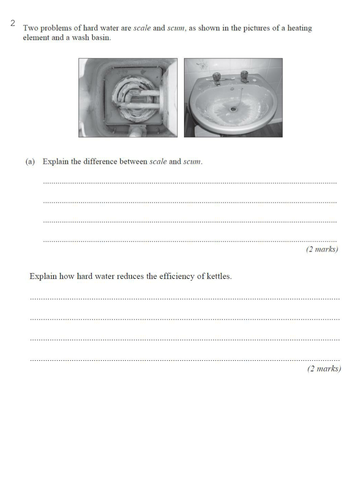 Water Chemistry (Hard and Soft Water and effects) | Teaching Resources