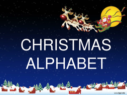 Christmas Alphabet Song PowerPoint | Teaching Resources