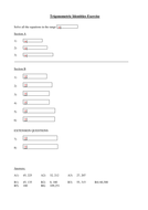 A level Maths: Trig equations worksheet | Teaching Resources