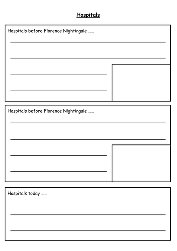 Y2 Florence hospital comparison lesson plan | Teaching Resources