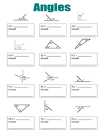 Angles Worksheet | Teaching Resources