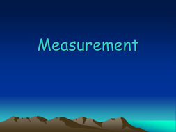 Measuring | Teaching Resources